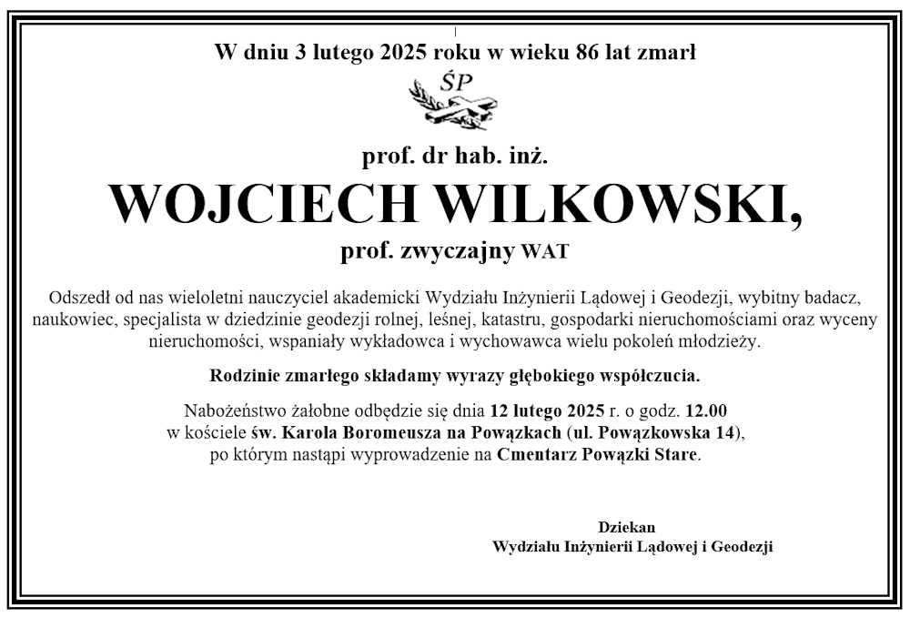 klepsydra prof. W. Wilkowski
